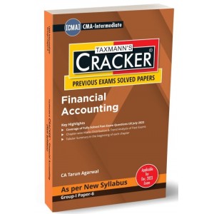 Taxmann's Financial Accounting (FA) Cracker for CMA Inter December 2023 Exam [New Syllabus 2022] by CA. Tarun Agarwal